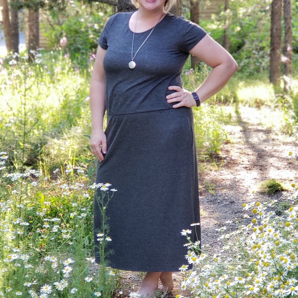 Annabelle, size 3x, grey tshirt dress